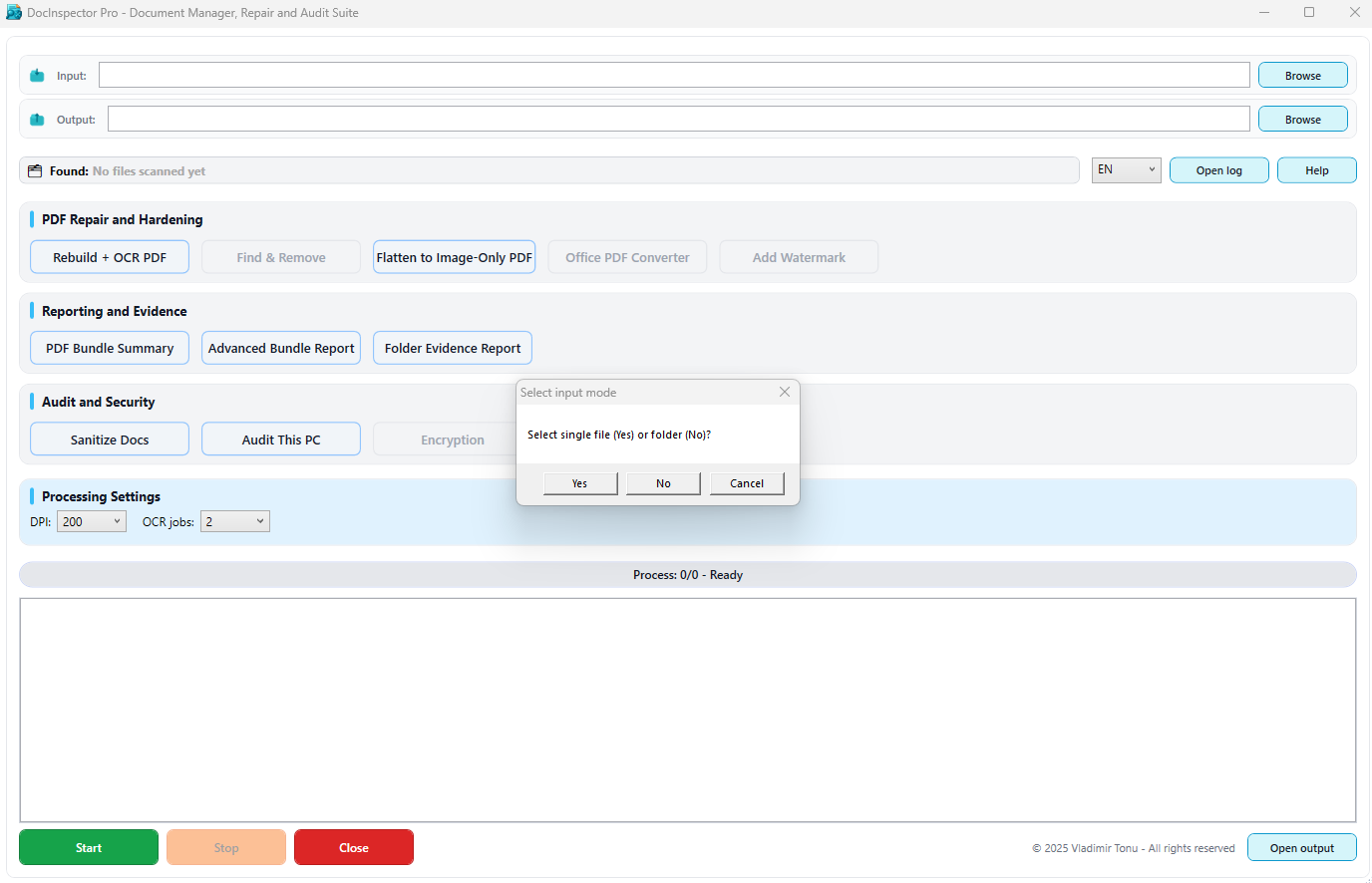 DocInspector Pro interface screenshot 2